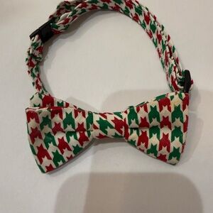 Festive Red and Green Kids Bow Tie